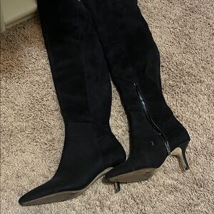 Marc Fisher Black Over the Knee Boots